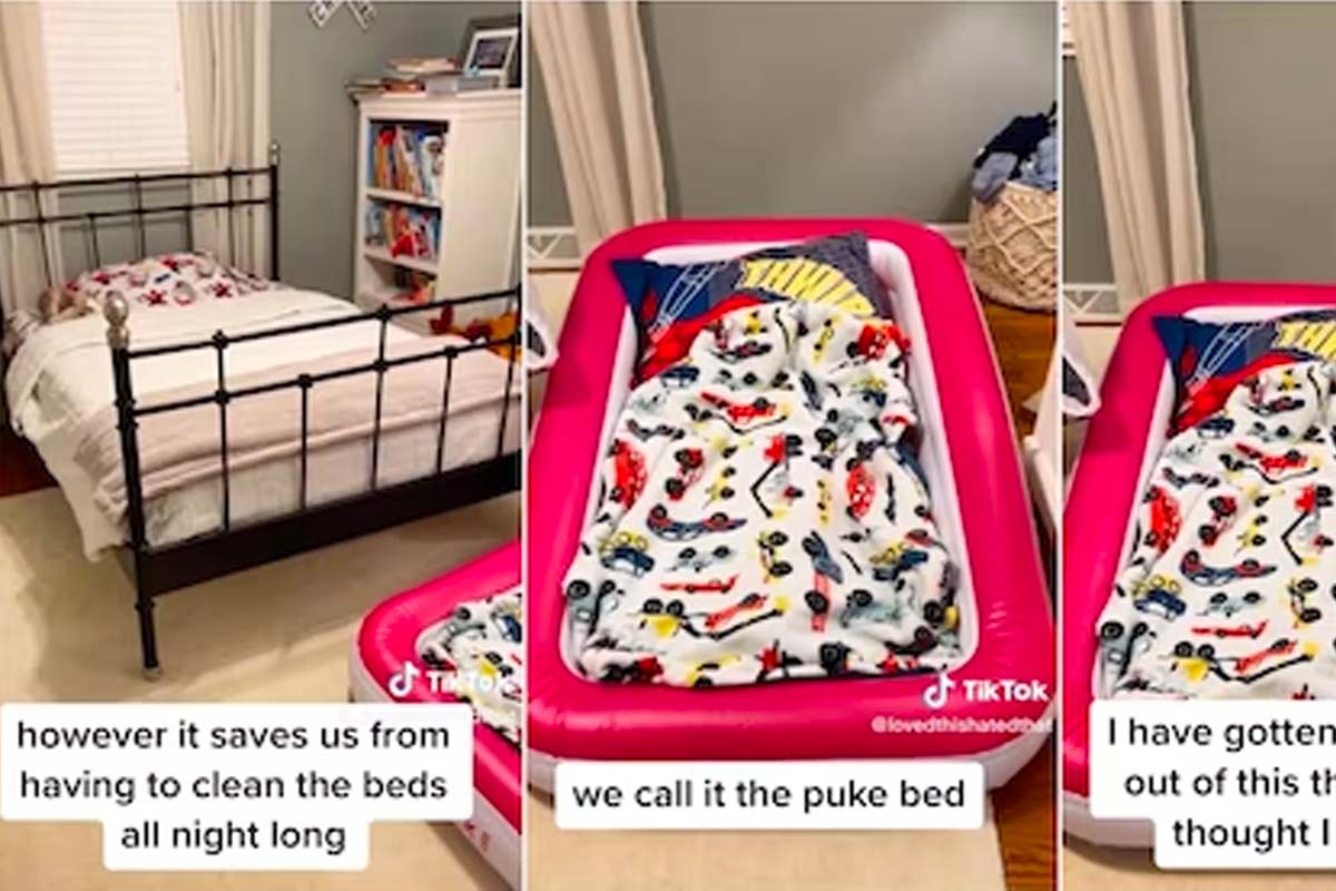 How to Make a TikTokApproved “Puke Bed” For Your Sick Kid — Chelsea Method
